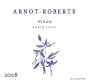 Arnot-Roberts North Coast Syrah 2008 Front Label