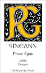 Sineann Pinot Gris 2006 Front Label