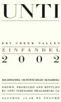 Unti Dry Creek valley Zinfandel 2002  Front Label