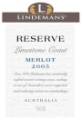 Lindeman’s Bin Series Reserve Merlot 2005  Front Label