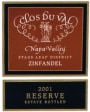 Clos du Val Reserve Zinfandel 2001  Front Label
