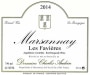 Domaine Charles Audoin Marsannay Les Favieres 2014 Front Label