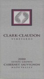 Clark-Claudon Estate Cabernet Sauvignon 2000  Front Label