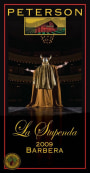 Peterson La Stupenda Barbera 2009 Front Label