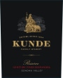 Kunde Century Vines Zinfandel 2014 Front Label