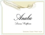 Anaba Sonoma Coast Pinot Noir 2010 Front Label