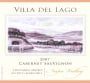 Del Dotto Villa del Lago Pritchard Hill Cabernet Sauvignon 2007 Front Label