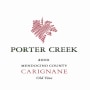 Porter Creek Old Vine Carignane 2010  Front Label