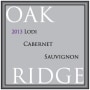 Oak Ridge Winery Cabernet Sauvignon 2013 Front Label