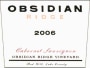 Tricycle Wine Company Obsidian Ridge Cabernet Sauvignon 2006  Front Label