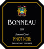 Bonneau Wines Sangiacomo Vineyards Pinot Noir 2009 Front Label