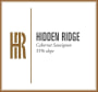 Hidden Ridge 55 Percent Slope Cabernet Sauvignon 2014 Front Label