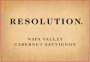 Branham Estate Wines Resolution Cabernet Sauvignon 2015 Front Label