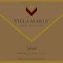 Villa Maria Cellar Selection Syrah 2013  Front Label