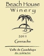 Beach House Winery Grenache 2011  Front Label