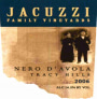 Jacuzzi Nero d'Avola 2006 Front Label