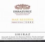 Errazuriz Max Reserva Syrah 2003  Front Label