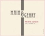 Main & Geary  2013  Front Label