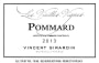Vincent Girardin Pommard Les Vieilles Vignes 2013  Front Label