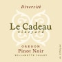 Le Cadeau Vineyard Diversite Pinot Noir 2006  Front Label