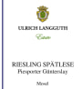 Ulrich Langguth Weingut Spatlese Piesporter Gunterslay Riesling 2015  Front Label