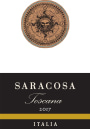 Saracosa Rosso di Toscana Red 2017  Front Label