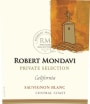 Robert Mondavi Private Selection Sauvignon Blanc 2014  Front Label