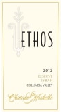 Chateau Ste. Michelle Ethos Reserve Syrah 2012  Front Label