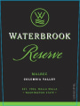 Waterbrook Reserve Malbec 2014 Front Label