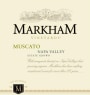 Markham Muscato 2015  Front Label