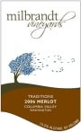 Milbrandt Traditions Merlot 2006  Front Label