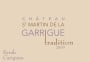 Chateau St. Martin de la Garrigue Coteaux du Languedoc Tradition 2009  Front Label