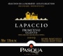 Pasqua Salento Lapaccio Primitivo 2009 Front Label