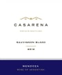 Casarena Sauvignon Blanc 2012  Front Label
