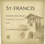 St. Francis Lagomarsino Vineyard Cabernet Sauvignon 2011  Front Label
