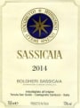 Tenuta San Guido Sassicaia 2014 Front Label