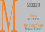 Meeker Syrah 2013  Front Label