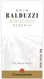 Balduzzi Vineyards & Winery Reserva Carmenere 2014 Front Label