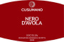 Cusumano Terre Siciliane Nero d'Avola 2009 Front Label