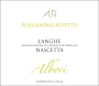 Alessandro Rivetto Langhe Nascetta Albori 2017  Front Label