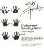 Six Hands Winery Cresci Vineyard Cabernet Sauvignon 2013 Front Label