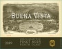 Buena Vista Vinicultural Society Geza's Selection Pinot Noir 2009  Front Label