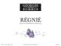 Duboeuf Regnie 2016  Front Label
