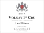 Domaine Yvon Clerget Volnay Mitans Premier Cru 2017  Front Label