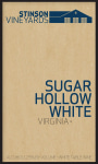 Stinson Vineyards Sugar Hollow White 2015 Front Label