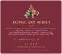 Bodegas Javier San Pedro Rioja Randez Tempranillo 2016  Front Label