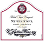 V. Sattui Black Sears Vineyard Zinfandel 2016  Front Label