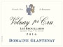 Domaine Glantenay Pierre & Fils Volnay 1er Cru Les Bouillards 2016  Front Label