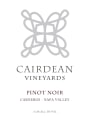 Cairdean Vineyards Carneros Pinot Noir 2013  Front Label