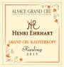 Henri Ehrhart Grand Cru Kaefferkopf Riesling 2015  Front Label